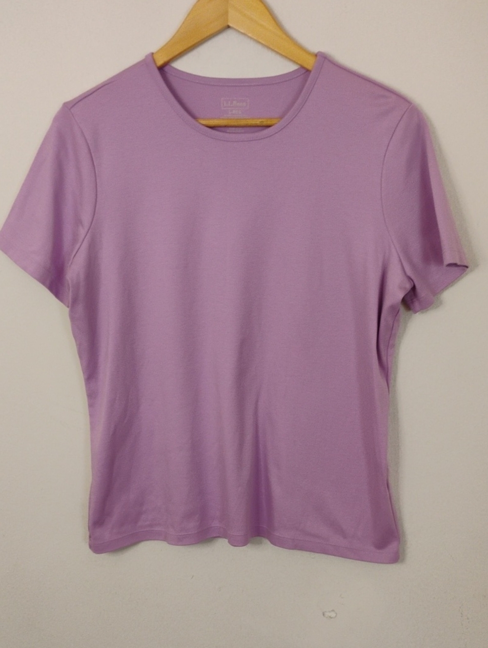 L.L. Bean Lilac Short-Sleeve Crewneck Tee